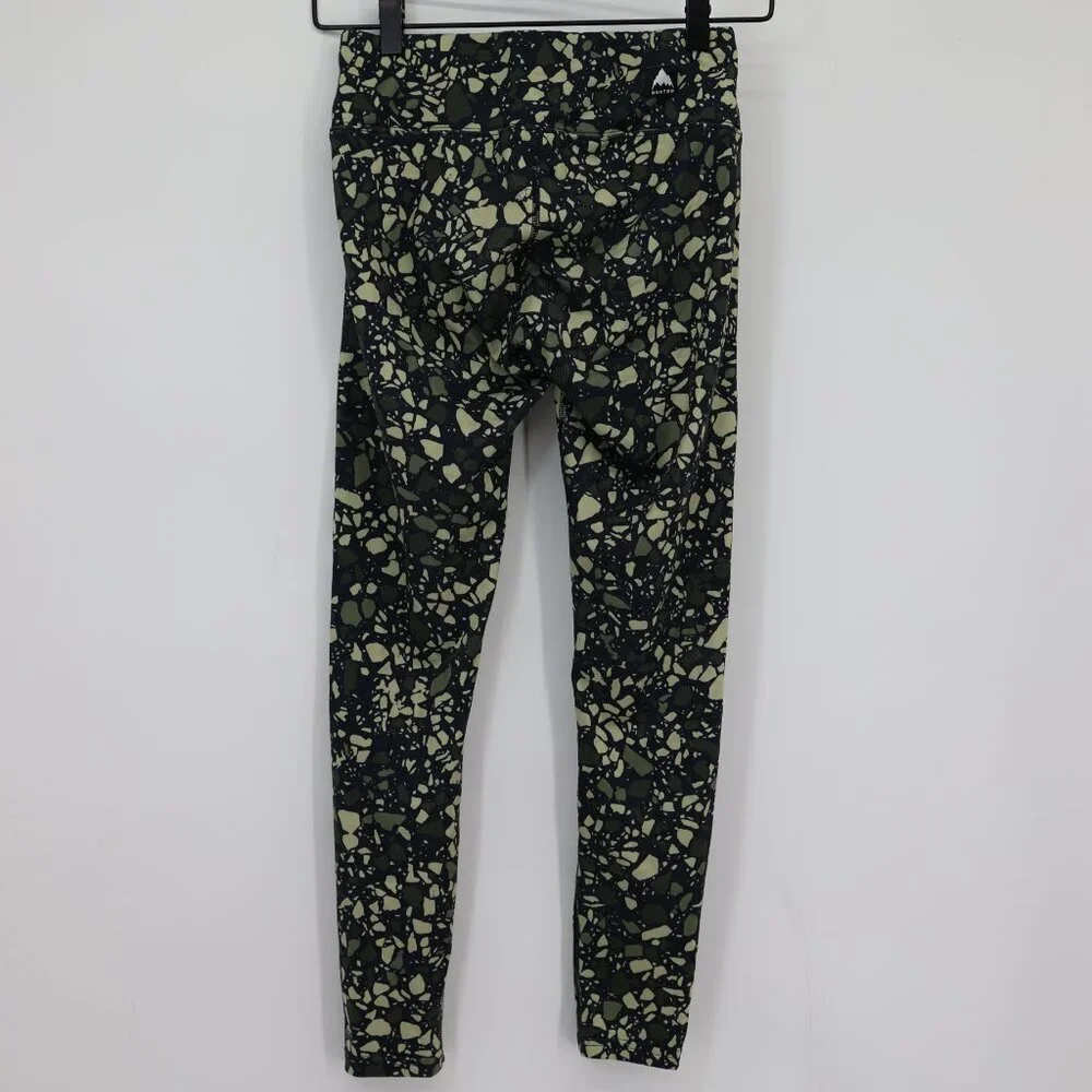 Burton Womens Terrazzo Print‎ Performance Leggings Stretch Activewear XXS